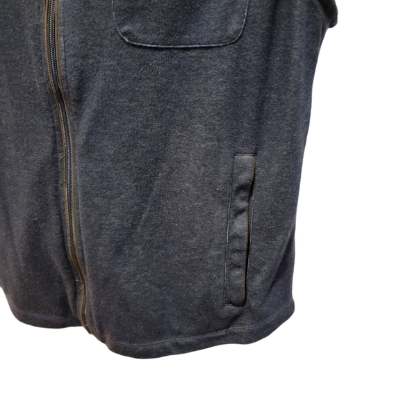 ALAN Flusser Men's Sweater Full-Zip Vest - Medium - Poly-Cotton Knit - Golf T19 - Picture 3 of 8